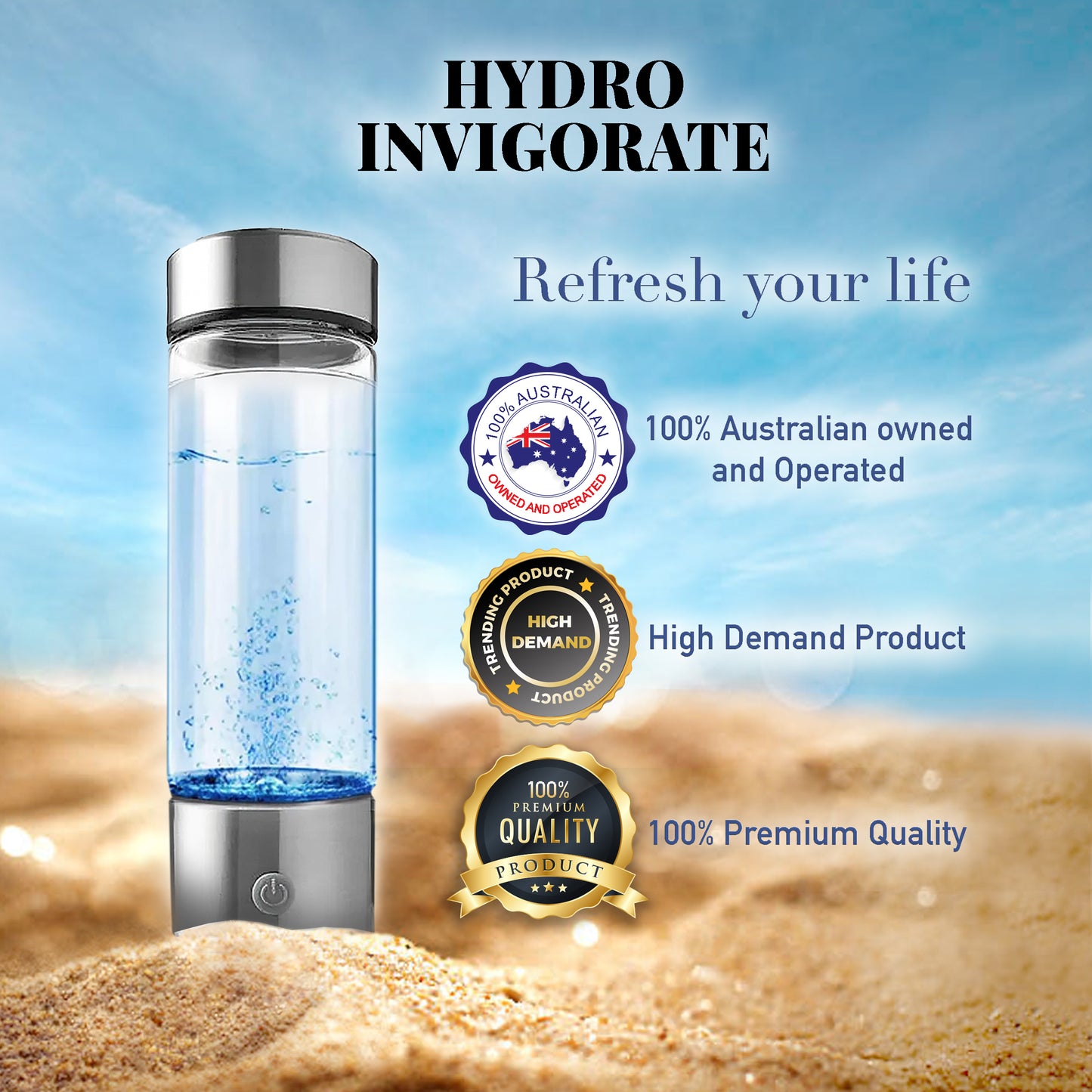 Australia's #1 Hydrogen Water Bottle